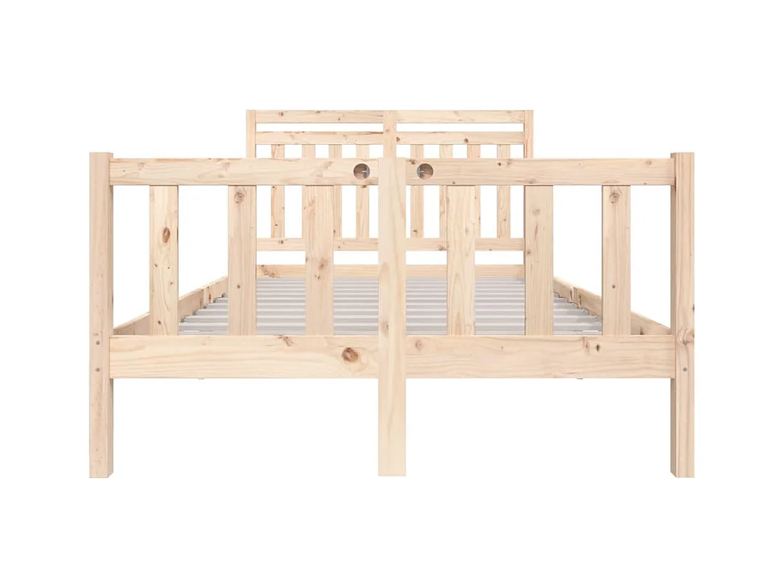 Bedframe van massief hout zonder matras