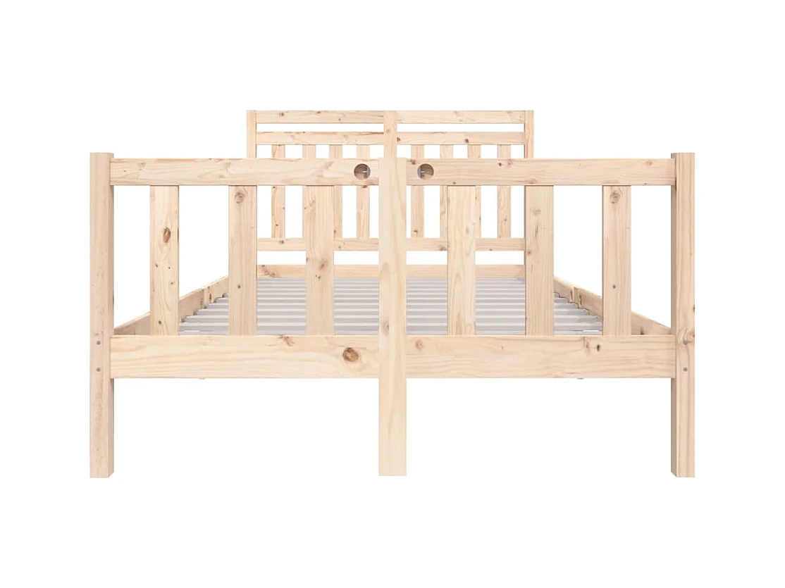 Bedframe van massief hout zonder matras