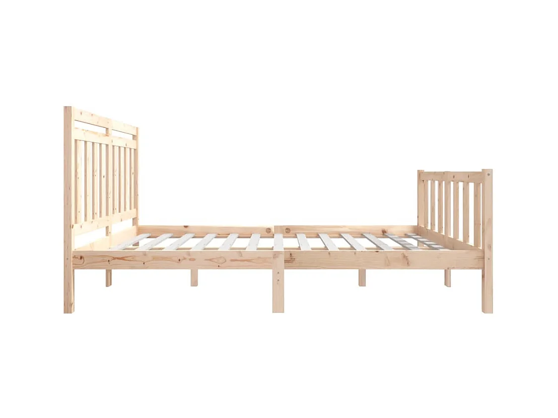 Bedframe van massief hout zonder matras