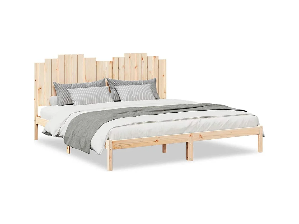 Extra lang bedframe zonder matras 180x220 cm massief hout