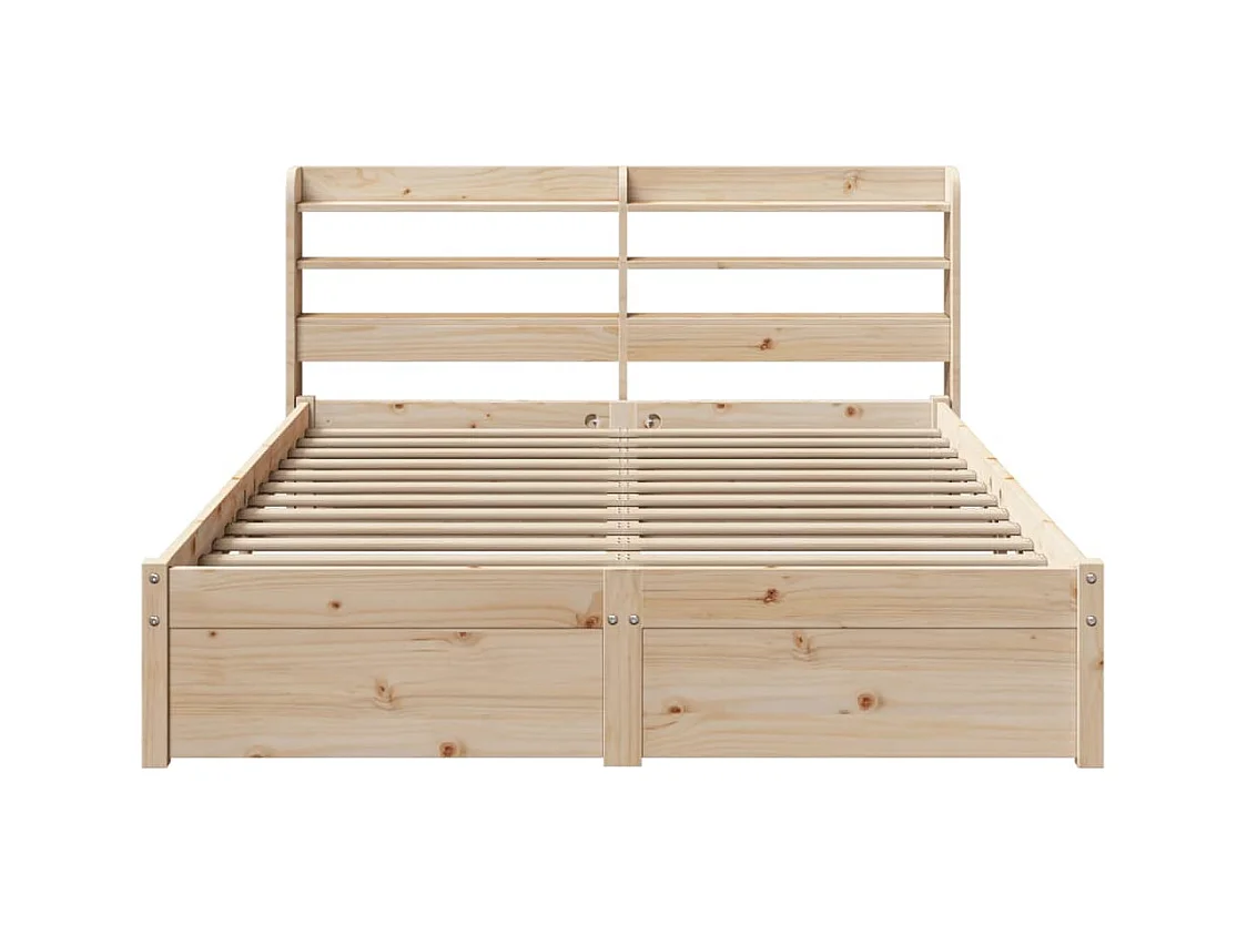 Cadre de lit avec tête de lit sans matelas 150x200 cm