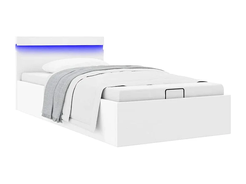 Hydraulisch opbergbedframe zonder matras met LED