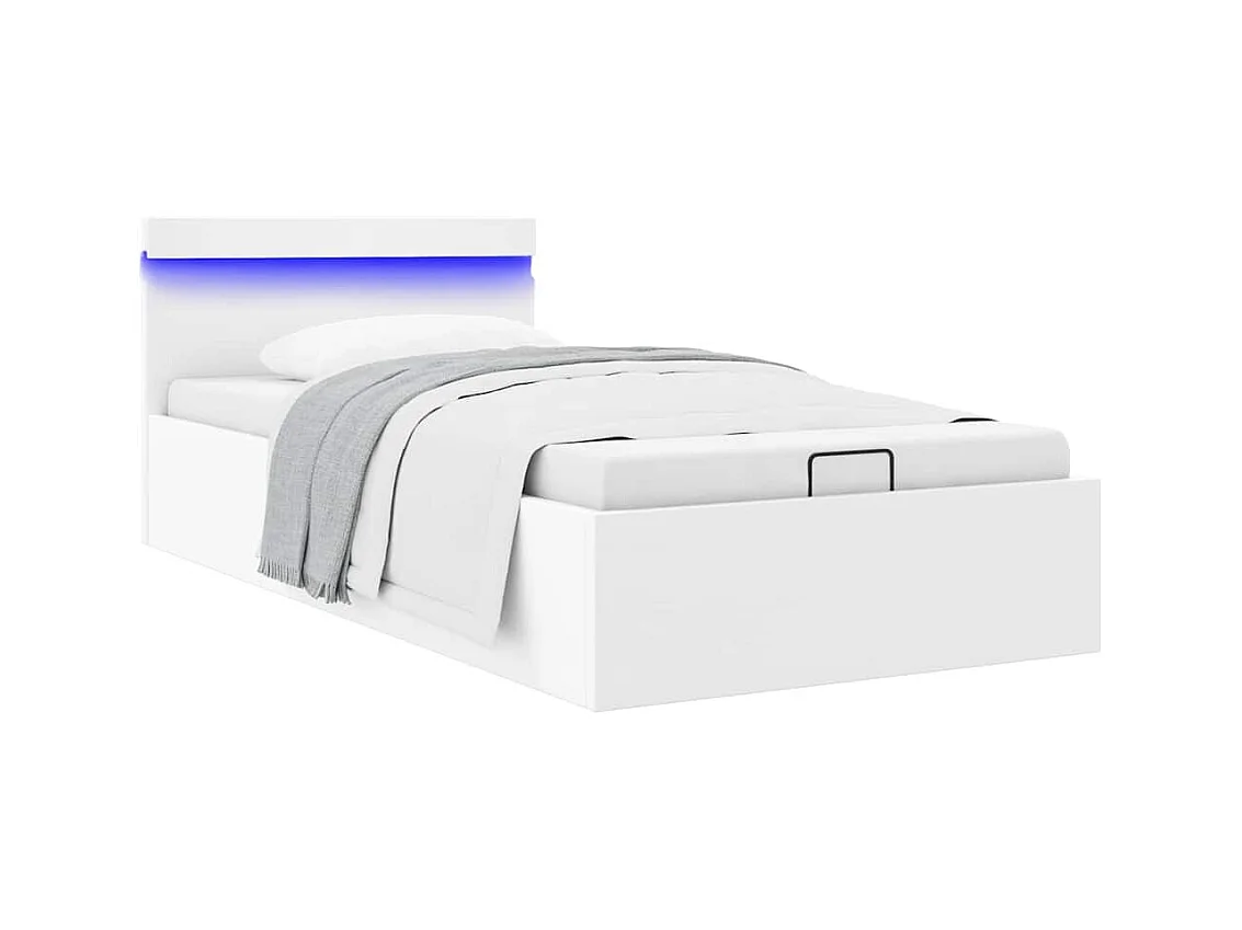 Hydraulisch opbergbedframe zonder matras met LED