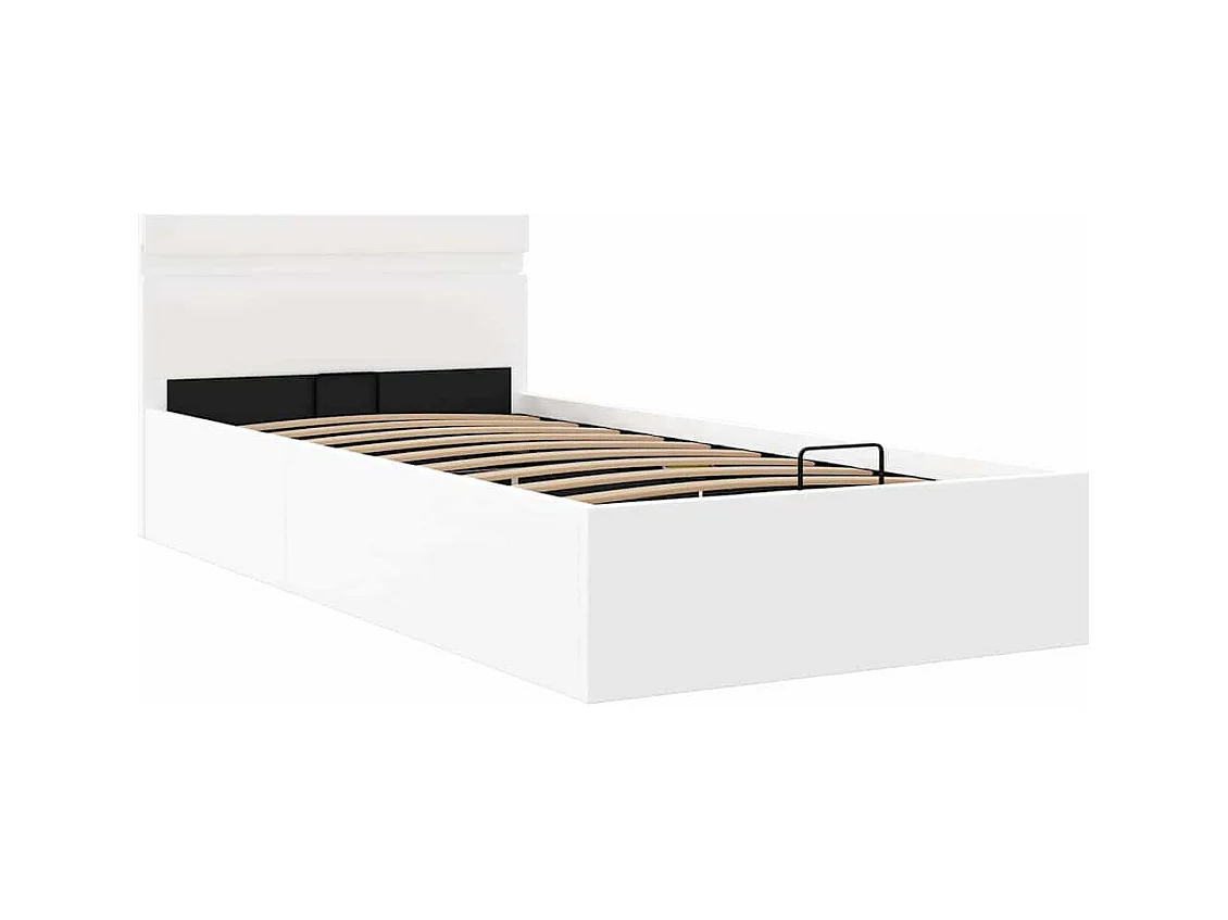Hydraulisch opbergbedframe zonder matras met LED