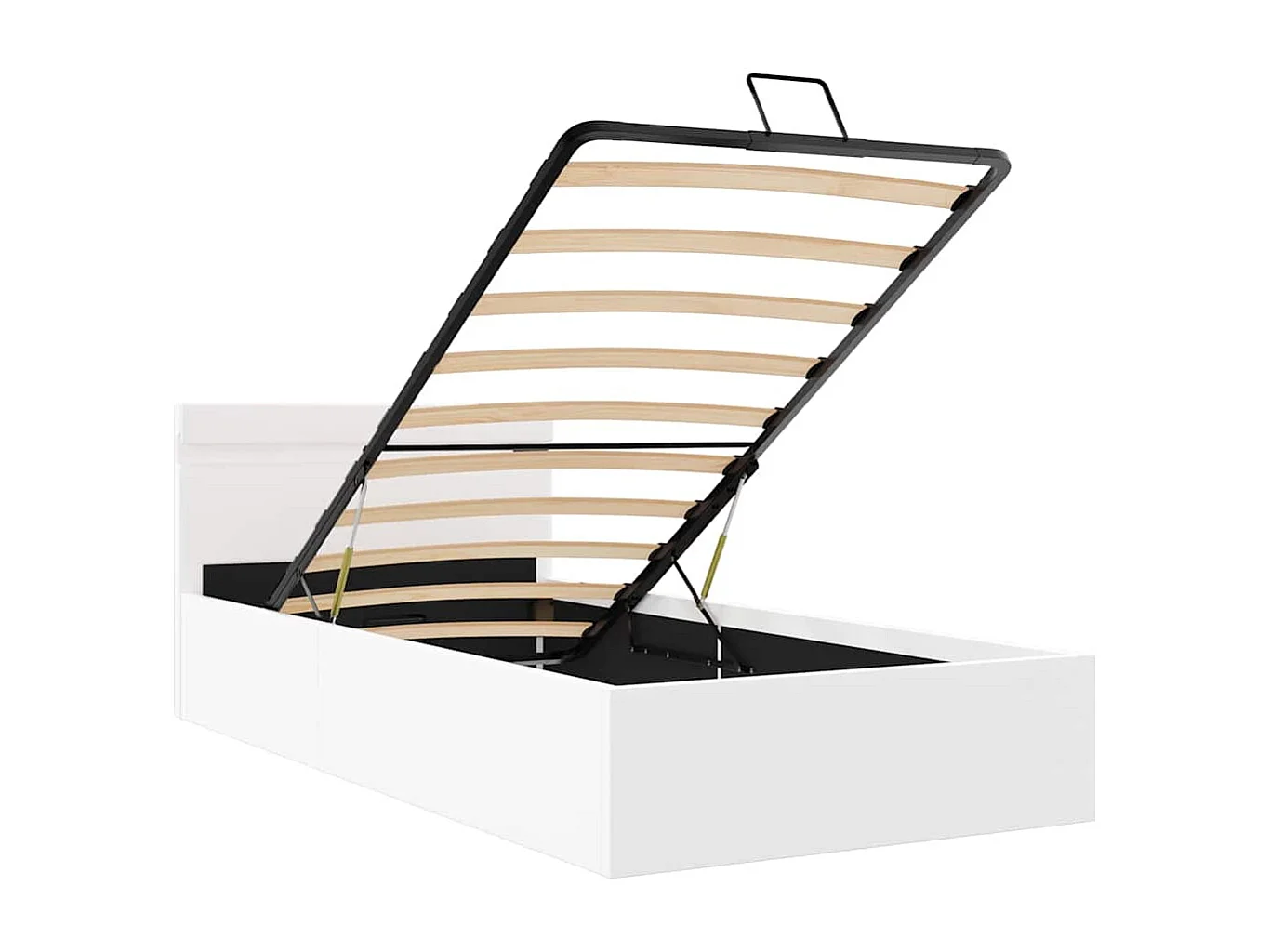 Hydraulisch opbergbedframe zonder matras met LED