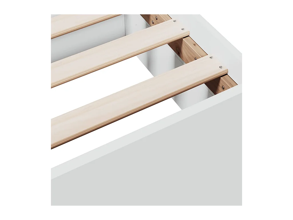Bedframe met lades zonder matras wit 150x200 cm