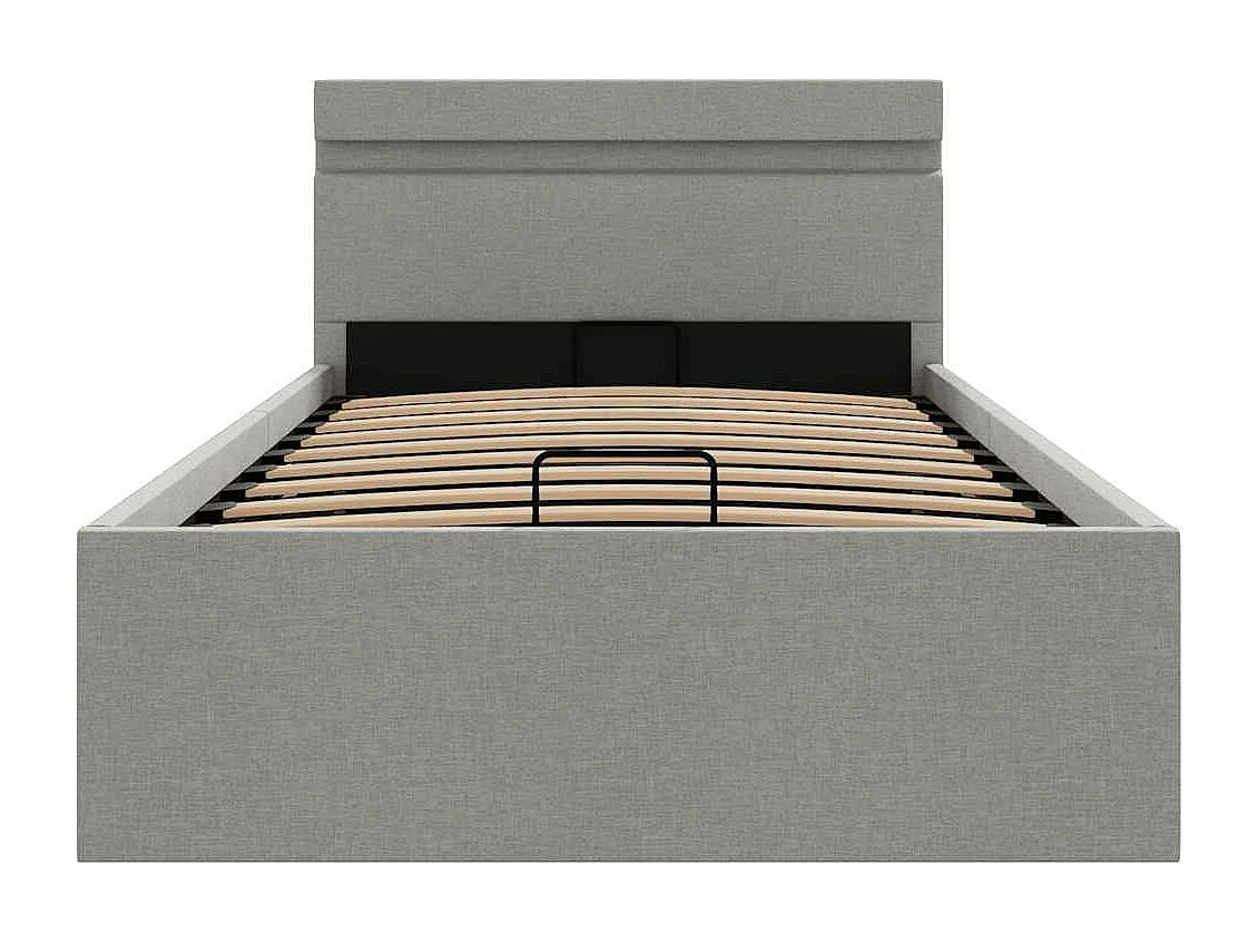 Cadre de lit à rangement hydraulique sans matelas 90x200 cm