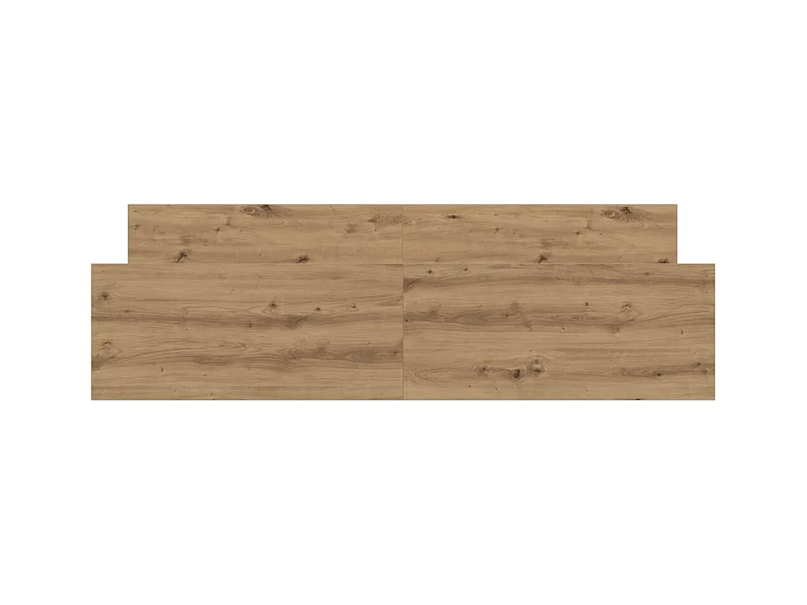 Struttura letto senza materasso, rovere artigianale, 160x200 cm