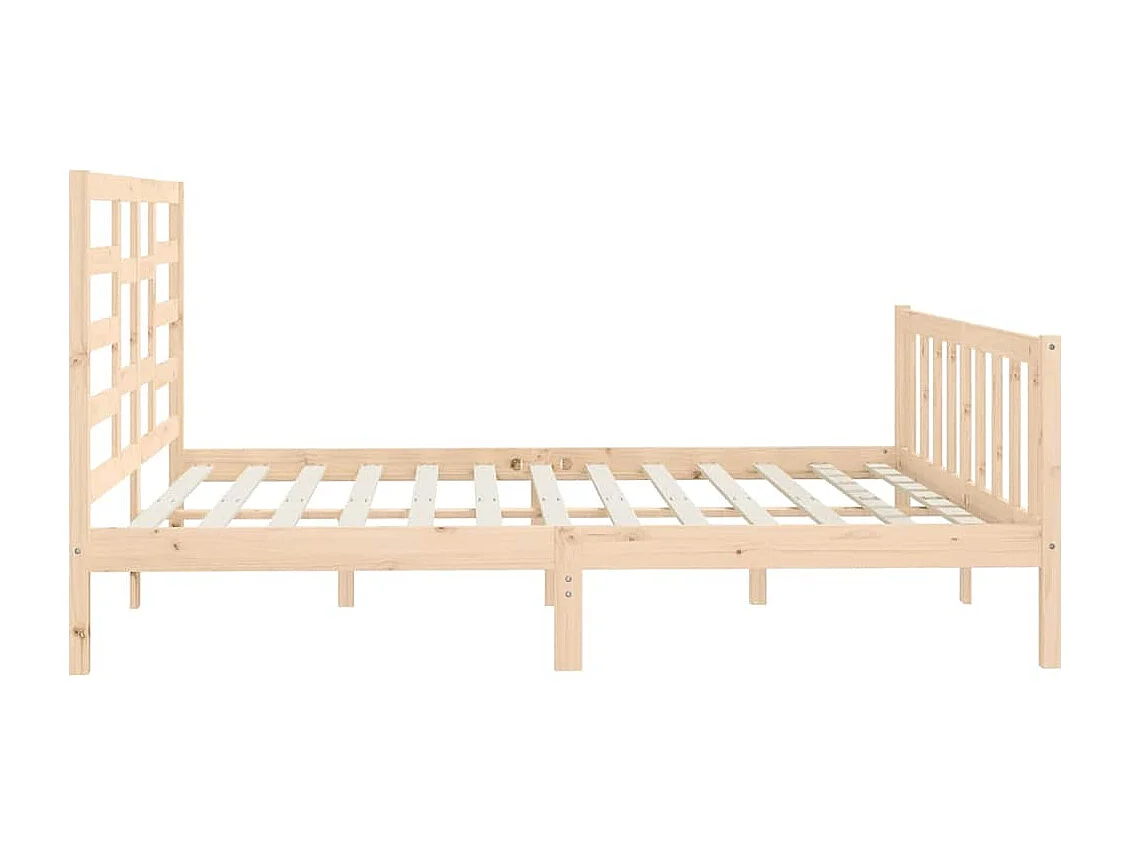 Cadre de lit sans matelas 200x200 cm bois massif de pin