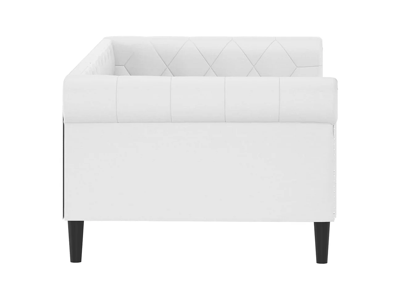 Dagbed zonder matras wit 90x200 cm kunstleer