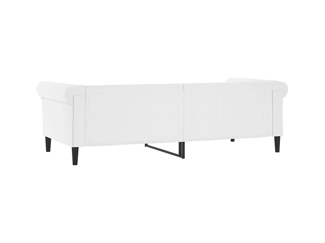 Dagbed zonder matras wit 90x200 cm kunstleer