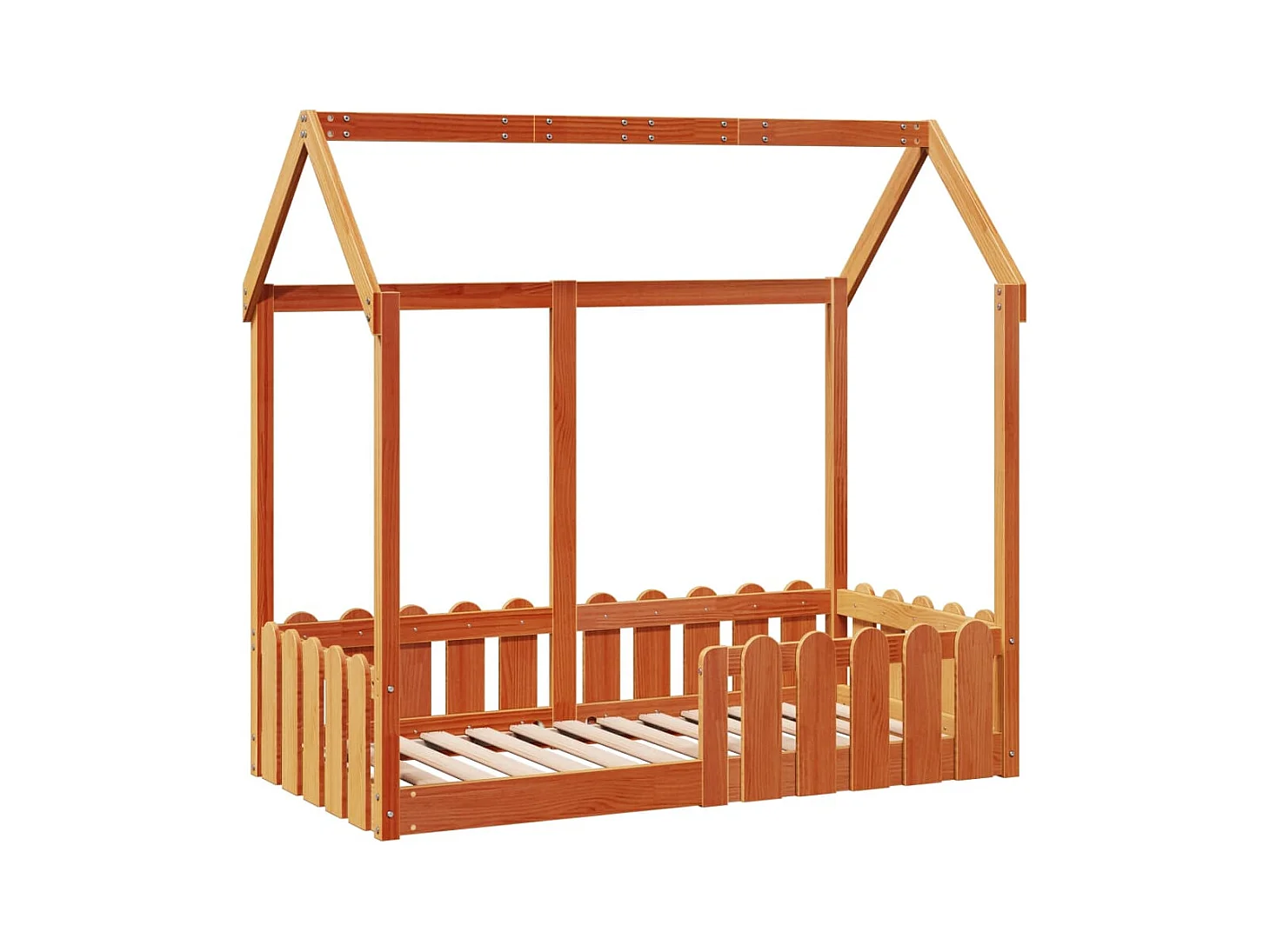 Kinderbedframe huisvorm zonder matras 70x140 cm