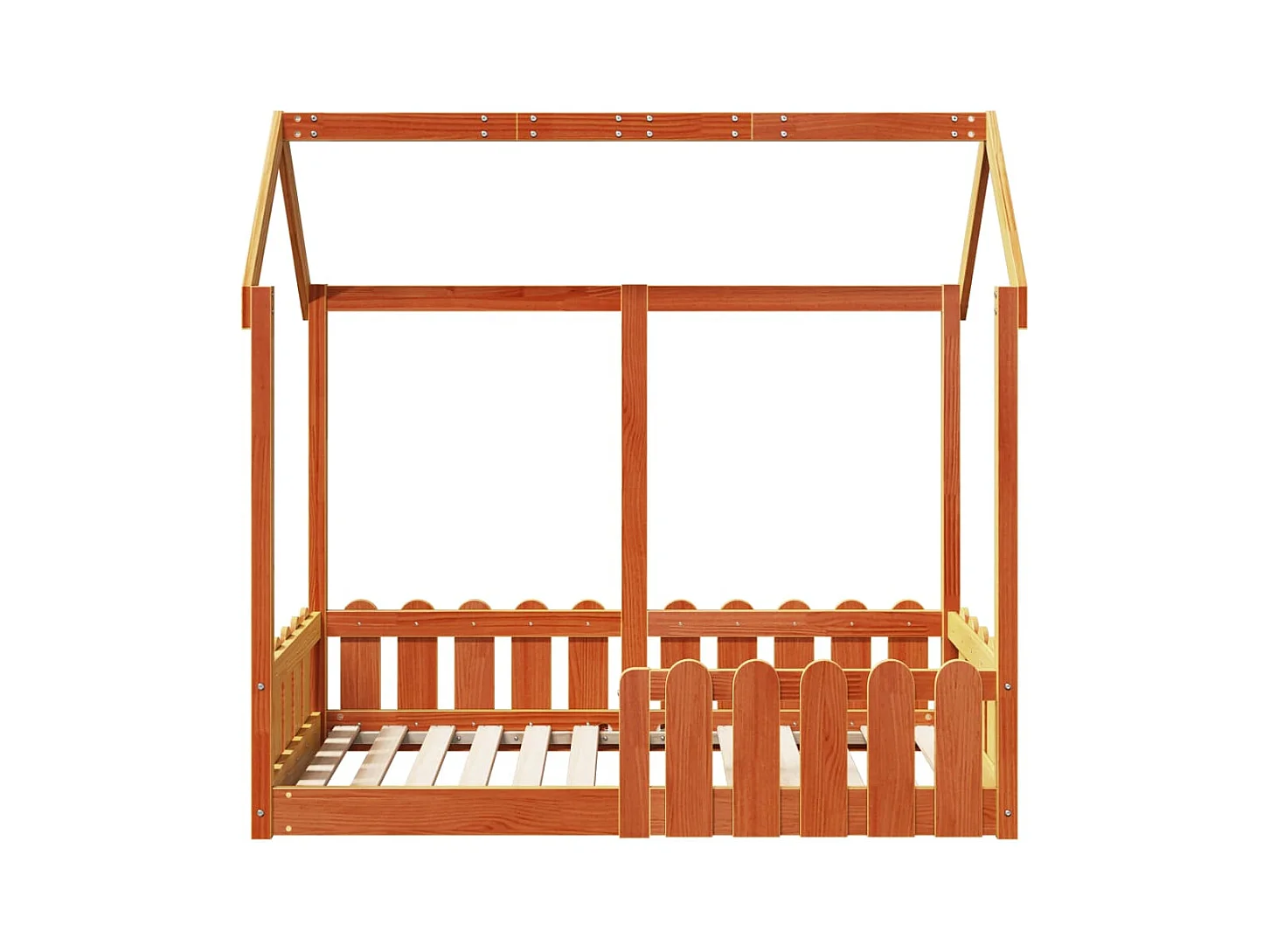 Kinderbedframe huisvorm zonder matras 70x140 cm