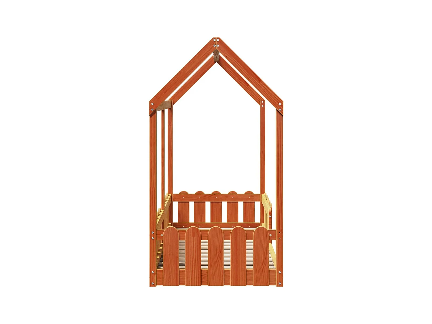 Kinderbedframe huisvorm zonder matras 70x140 cm