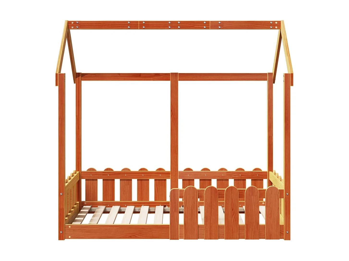 Kinderbettgestell Hausform ohne Matratze 70x140 cm