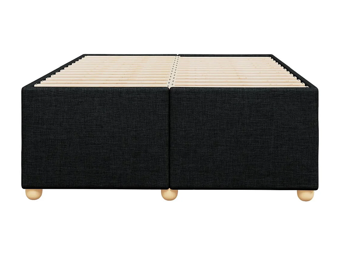 Struttura letto senza materasso nera 120x190 cm tessuto
