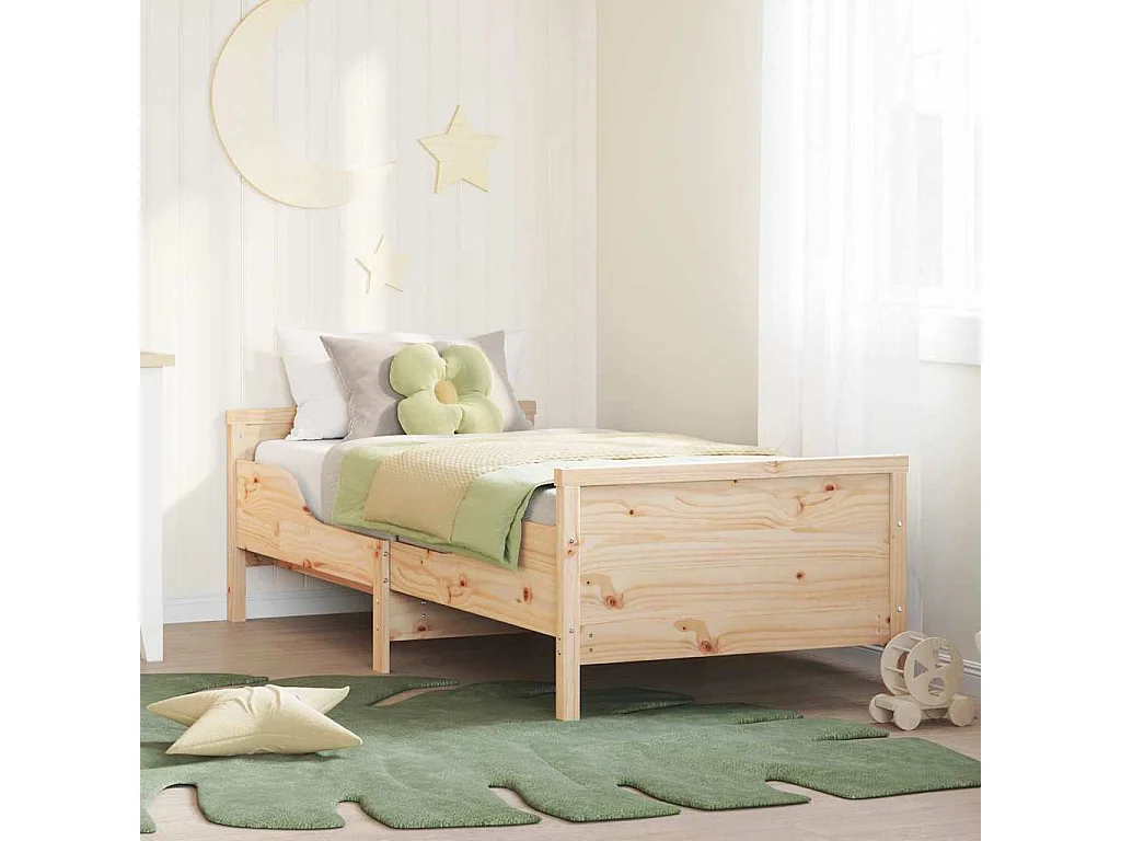 Lit extensible pour enfants Autre Marron 80 x 130 / 165 / 200 cm