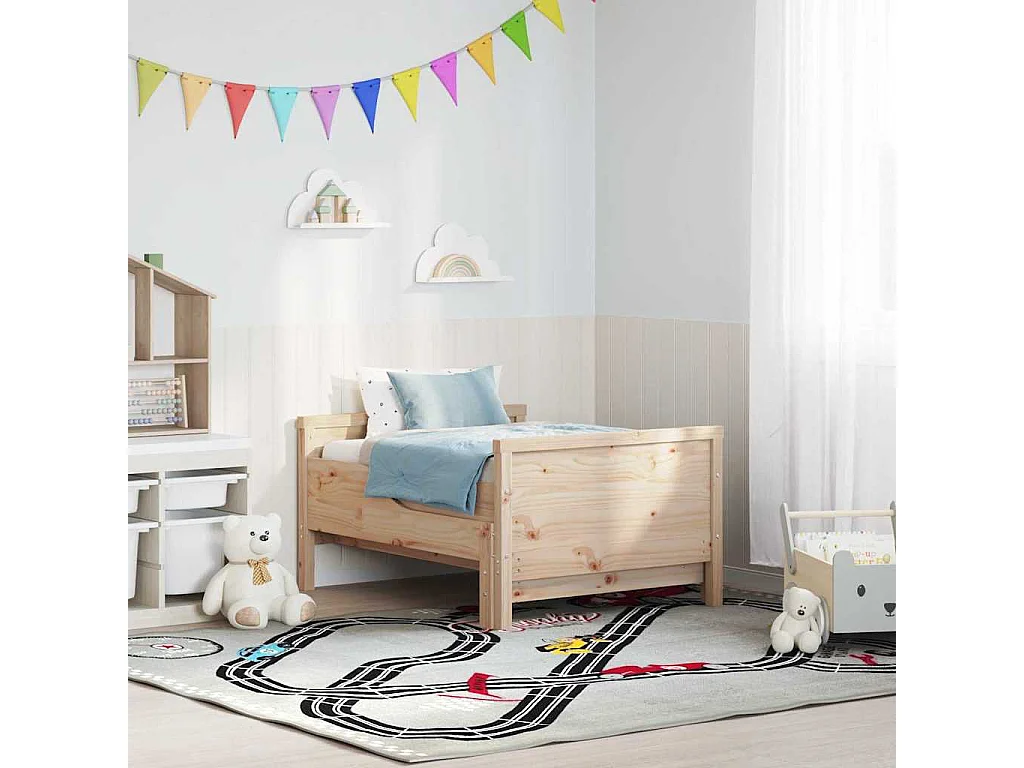Lit extensible pour enfants Autre Marron 80 x 130 / 165 / 200 cm