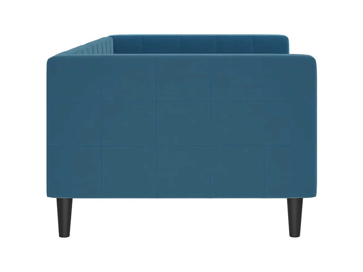 Daybed zonder matras blauw 90x200 cm fluweel