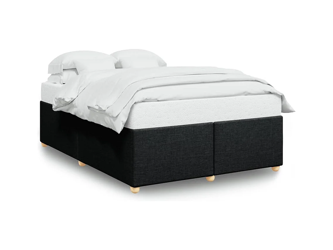 Bedframe zonder matras zwart 160x200 cm stof