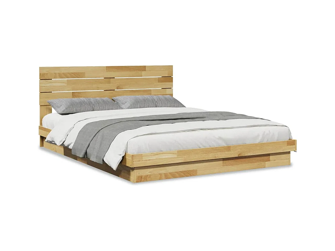 Struttura letto con testiera senza materasso 135 x 190 cm