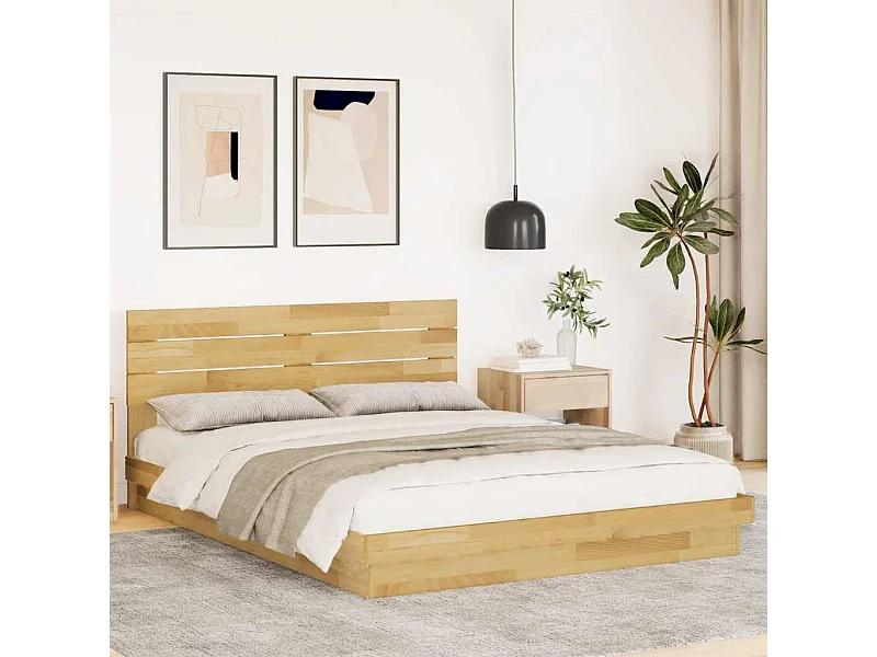 Bettgestell mit Kopfteil ohne Matratze 135 x 190 cm