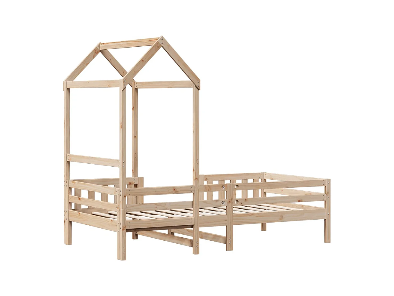 Bettgestell mit Dach ohne Matratze 80x200 cm