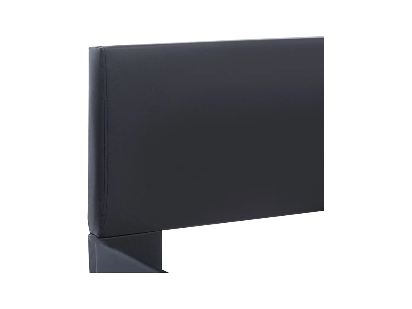 Struttura letto con LED senza materasso nero 180x200 cm