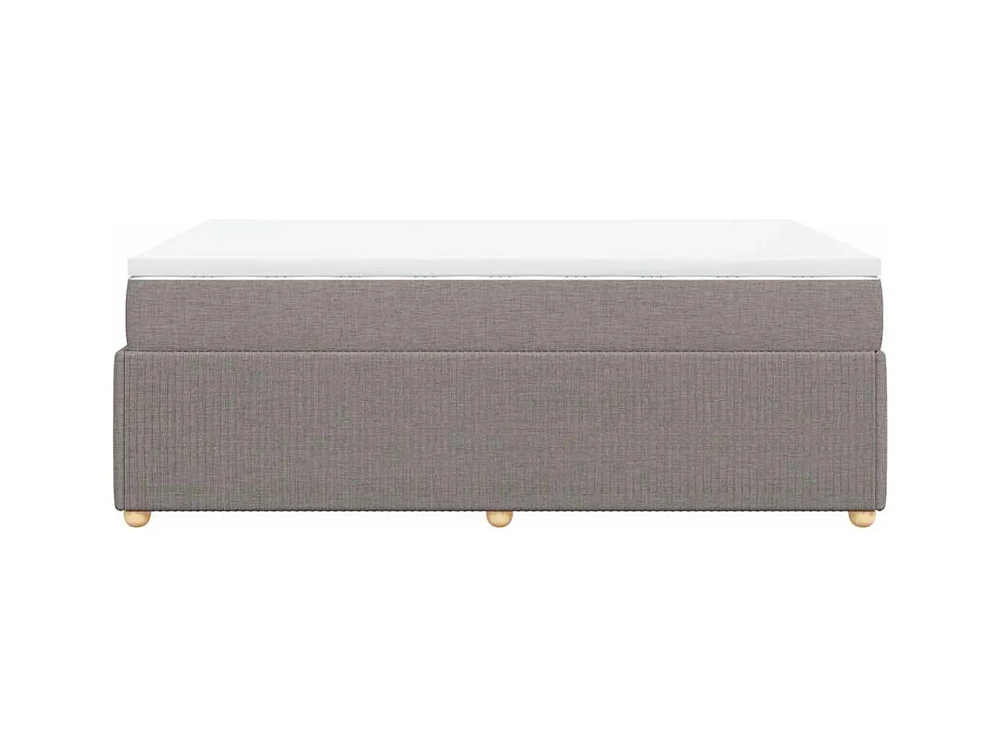 Somier de láminas con colchón Taupe 120x200 cm Tela