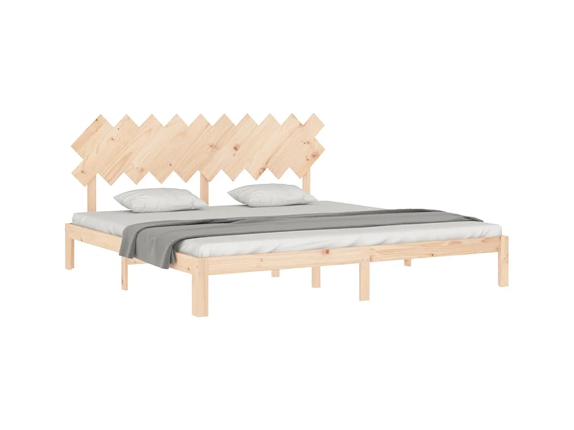 Bettgestell ohne Matratze 200x200 cm Kiefer Massivholz