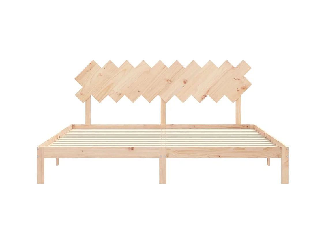 Bettgestell ohne Matratze 200x200 cm Kiefer Massivholz