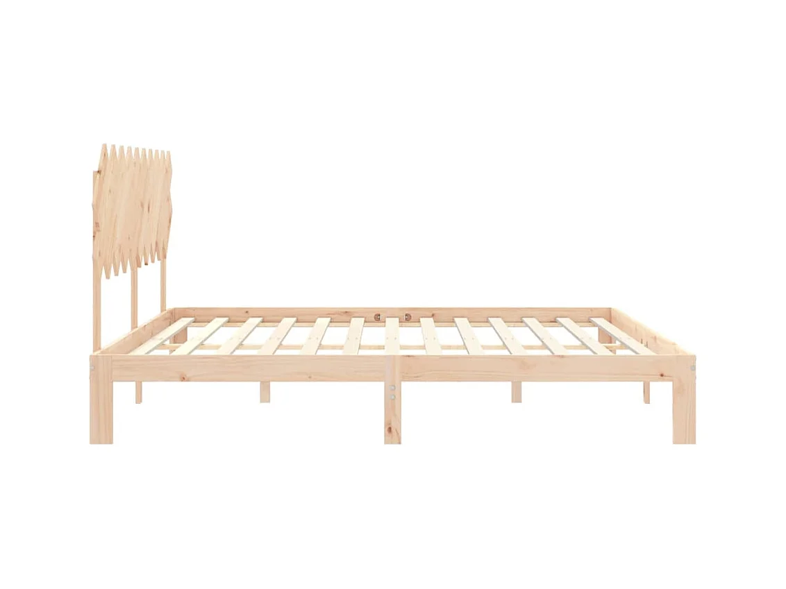 Bettgestell ohne Matratze 200x200 cm Kiefer Massivholz