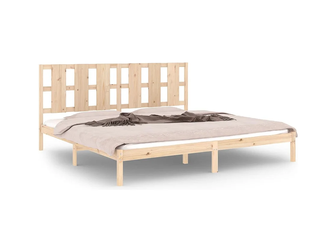 Bedframe zonder matras 200x200 cm massief grenenhout