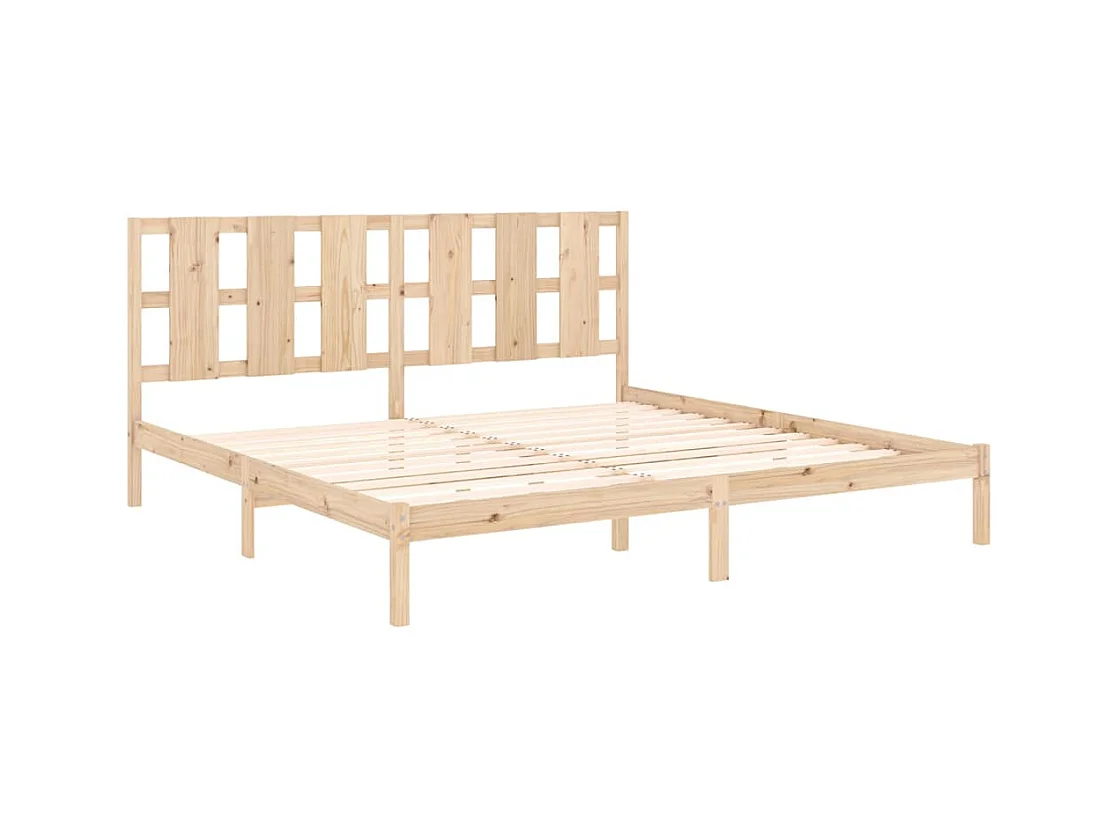 Bedframe zonder matras 200x200 cm massief grenenhout