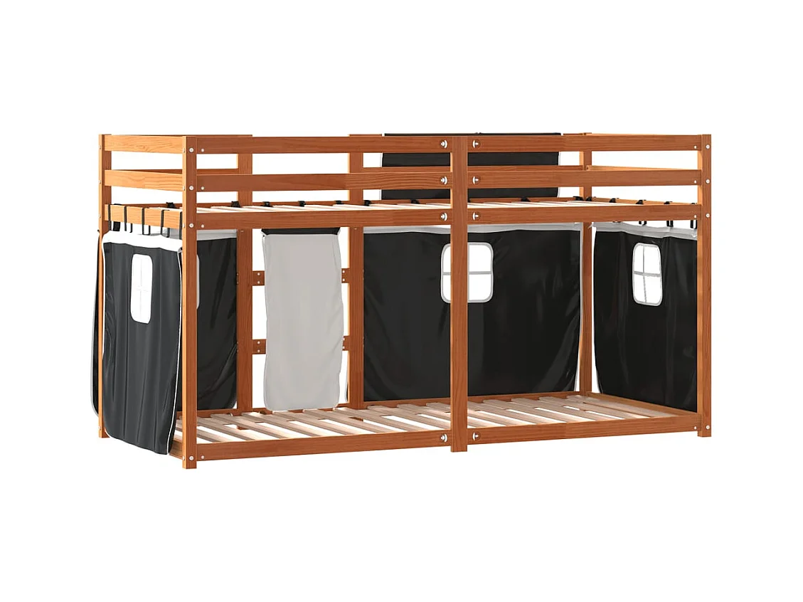 Stapelbed zonder matras 80x200 cm massief grenenhout