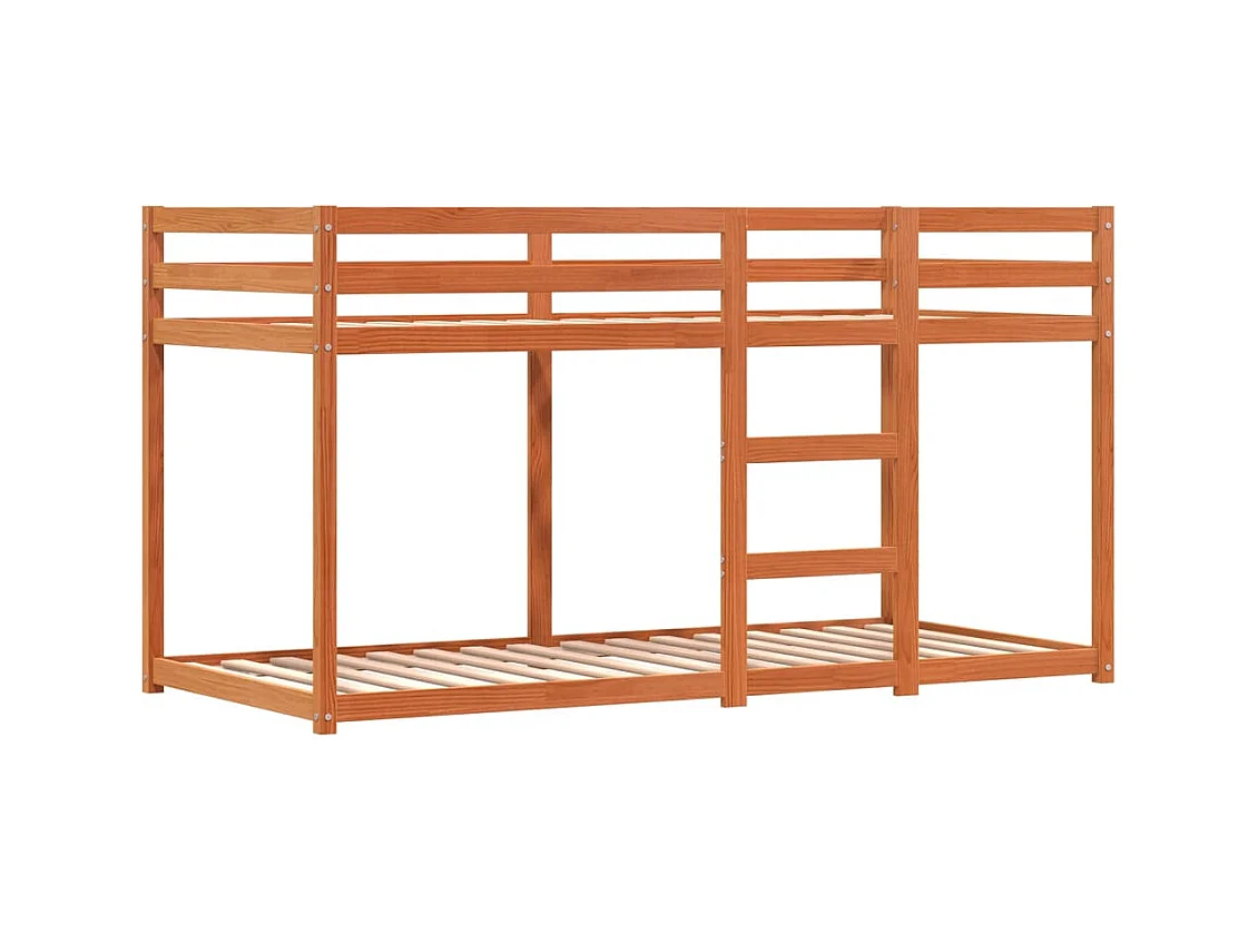 Stapelbed zonder matras 80x200 cm massief grenenhout