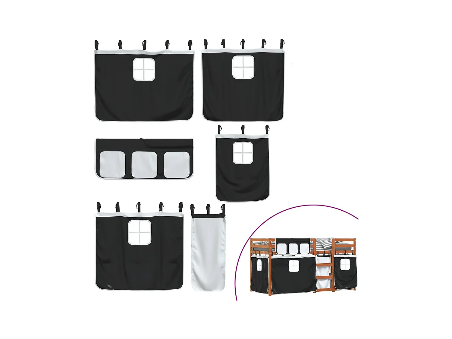 Stapelbed zonder matras 80x200 cm massief grenenhout