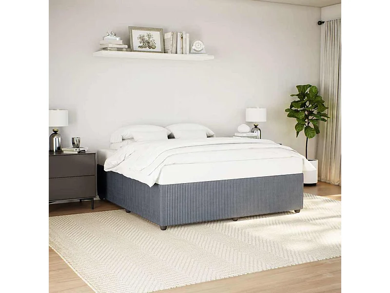 Bedframe zonder matras donkergrijs 200x200 cm fluweel