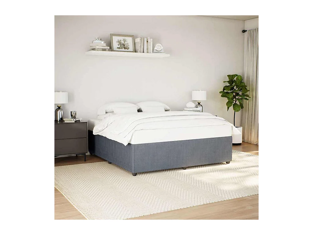 Bedframe zonder matras donkergrijs 200x200 cm fluweel