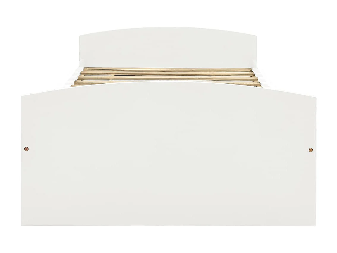 Bedframe met 2 lades zonder matras wit 90x200 cm