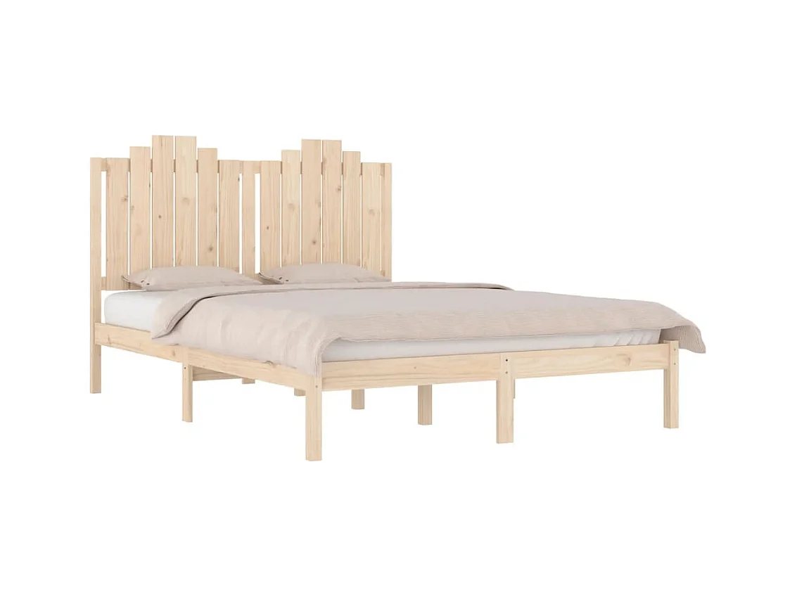Bedframe van massief grenenhout 200x200 cm
