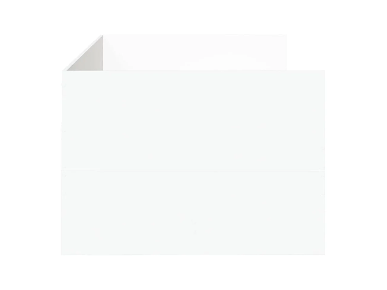 Divano letto con cassetti senza materasso bianco 100x200 cm