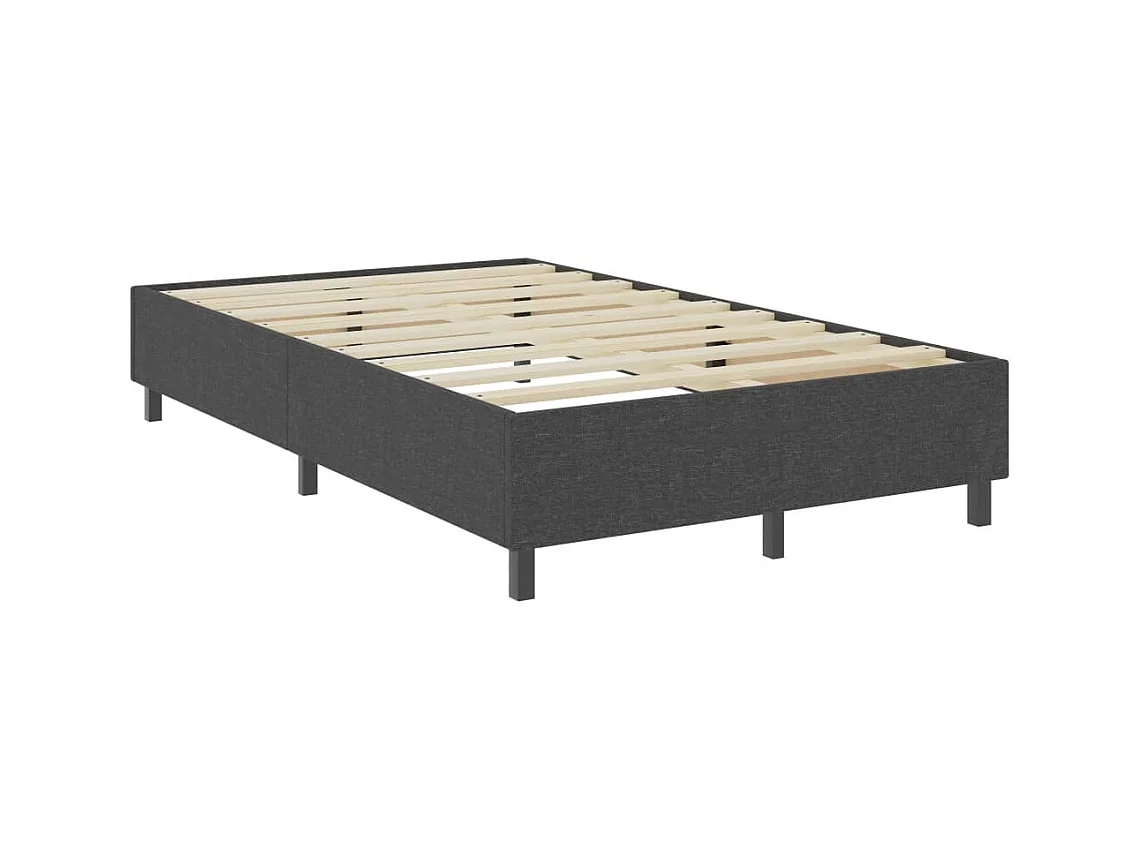 Grijze stoffen bedlattenbodem 120x200 cm