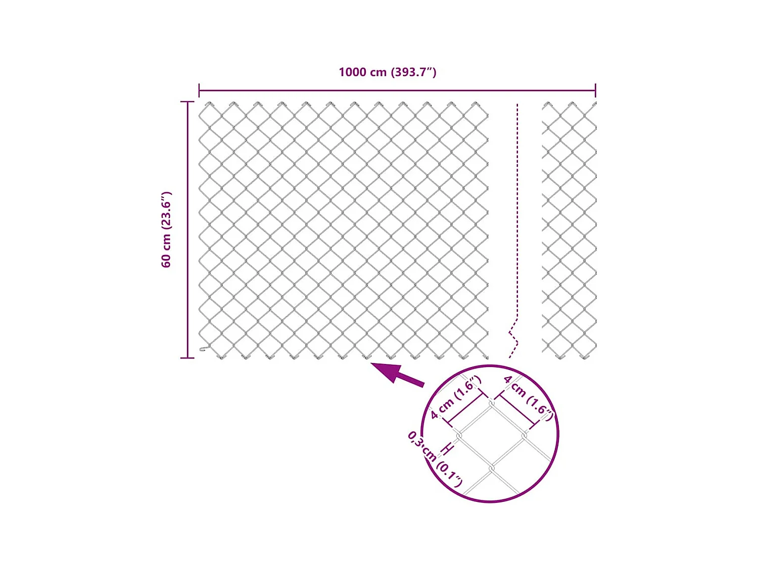 Grijze stoffen bedlattenbodem 120x200 cm