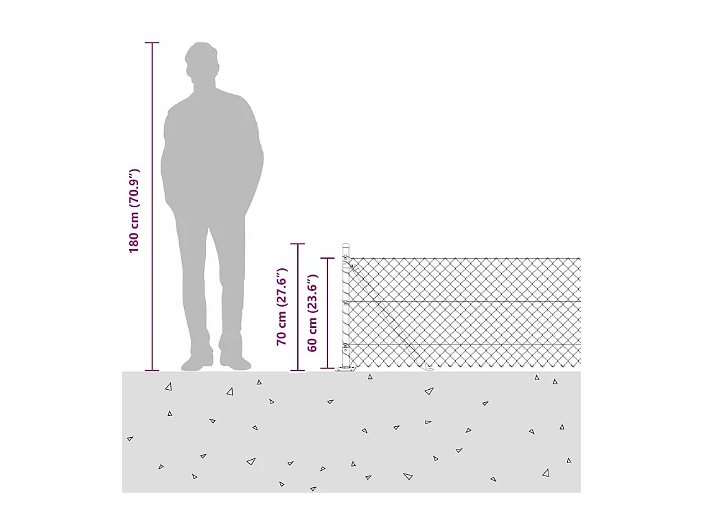 Grijze stoffen bedlattenbodem 120x200 cm
