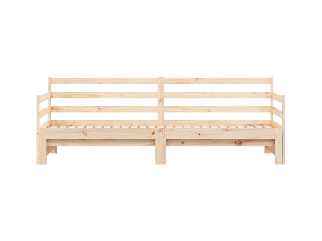 Tagesbett und Ausziehbett ohne Matratze 90x200 cm Massivholz
