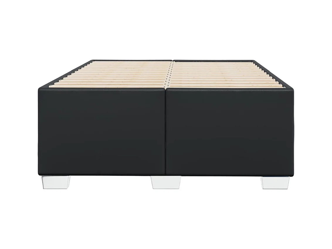 Bedframe zonder matras zwart 120x200 cm kunstleer