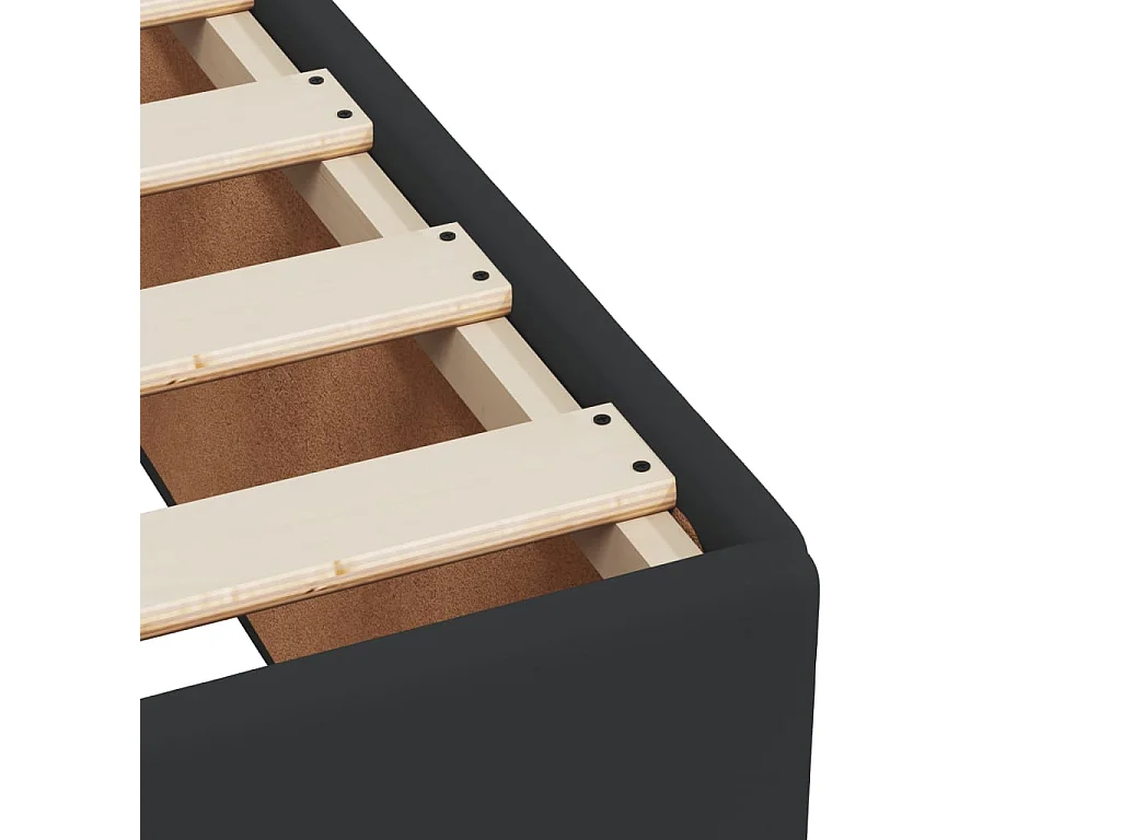 Bedframe zonder matras zwart 120x200 cm kunstleer