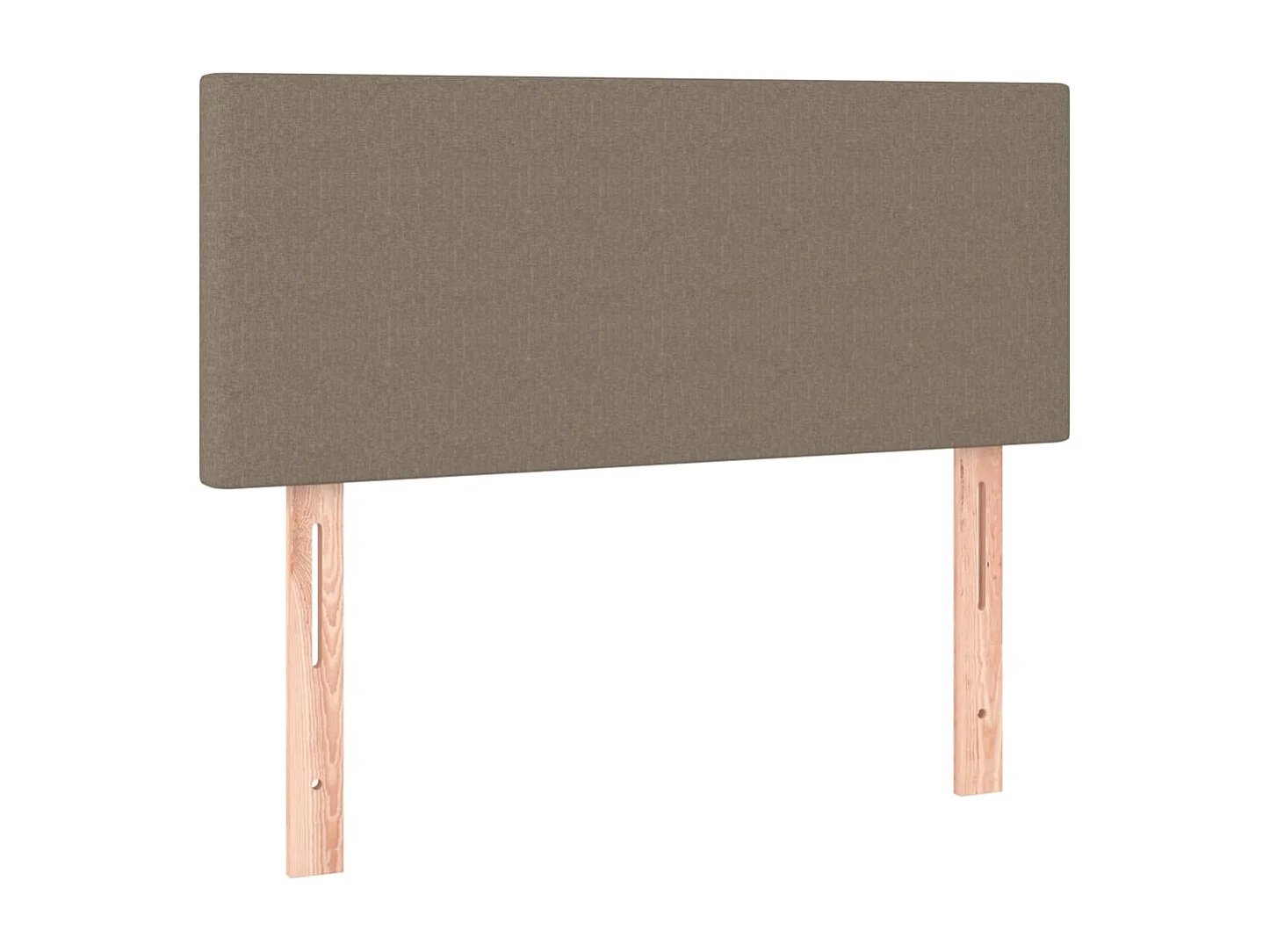 Rete a doghe con materasso in tessuto Taupe 90x190 cm