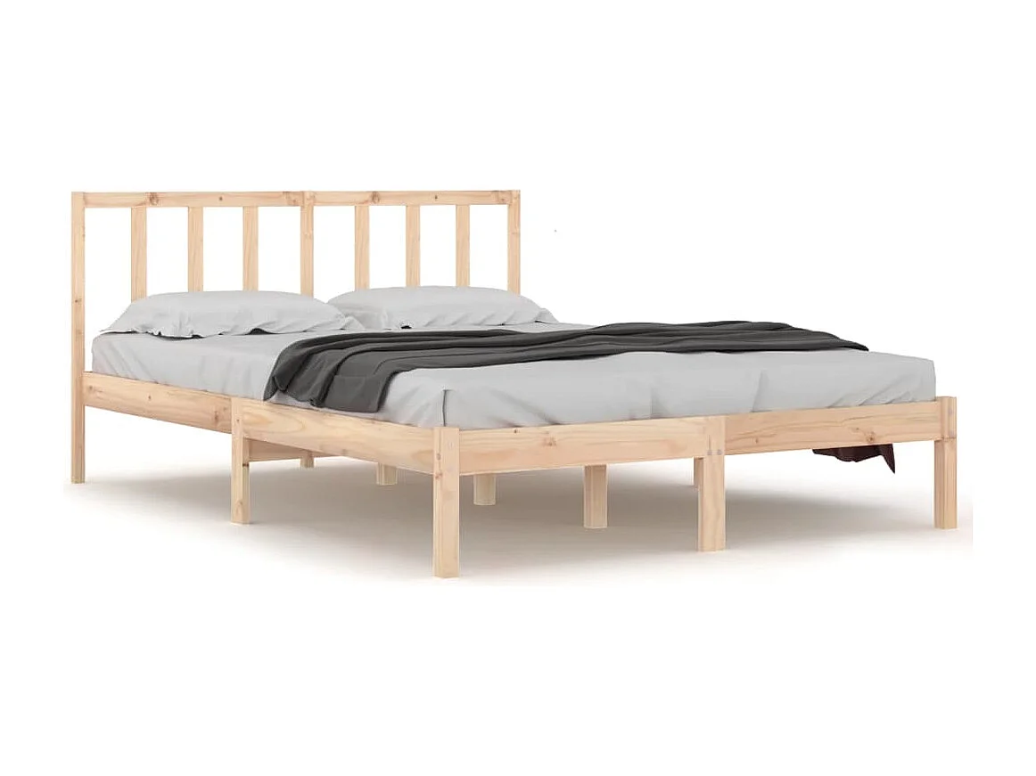 Bettgestell ohne Matratze Kiefer Massivholz 160x200 cm